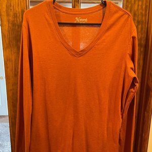 Natural Reflections Orange Shirt, Size XL